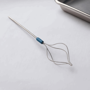 Close-up view of nitinol basket with flexible design