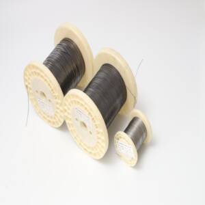 Close-up view of ASTM F2063 nitinol medical flat wire for implants