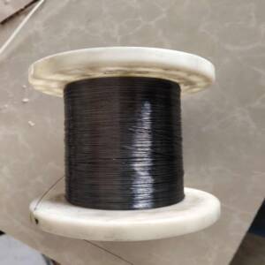 0.01mm nitinol memory metal wire black oxidized finish