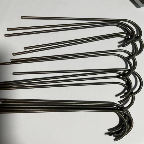 Shape setting Nitinol wire with black oxide surface finish